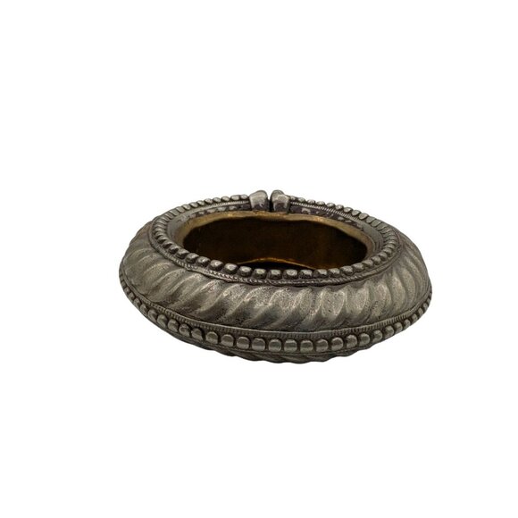 Antique Ethnic North African Moroccan Silver Anklet Ashtray Catchall Dish - Picture 9 of 10